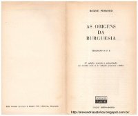 cover of the book As Origens da Burguesia