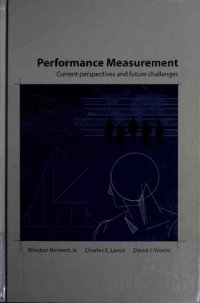 cover of the book Performance Measurement: Current Perspectives and Future Challenges