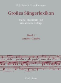 cover of the book Grosses Sängerlexikon