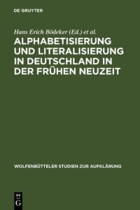 cover of the book Alphabetisierung und Literalisierung in Deutschland in der Frühen Neuzeit