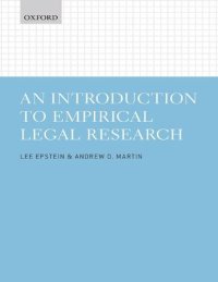 cover of the book An Introduction to Empirical Legal Research