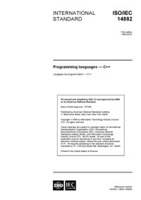 cover of the book C++98 – ISO/IEC 14882:1998