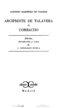 cover of the book Arcipreste de Talavera o Corbacho