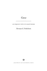 cover of the book Gaza : An Inquest Into Its Martyrdom