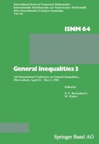 cover of the book General Inequalities 3: 3rd International Conference on General Inequalities, Oberwolfach, April 26 May 2, 1981