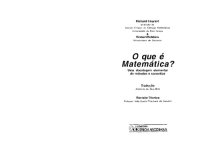 cover of the book O que é Matemática?: Uma abordagem elementar de métodos e conceitos