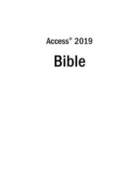 cover of the book Access 2019 Bible