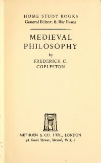 cover of the book Medieval Philosophy