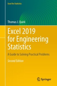 cover of the book Excel 2019 for Engineering Statistics: A Guide to Solving Practical Problems