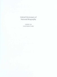 cover of the book Oxford Dictionary of National Biography: Oxford Dictionary of National Biography Index of Contributors