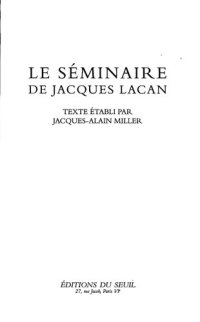 cover of the book Le Séminaire, Livre VIII : Le transfert