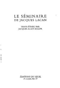 cover of the book Le Séminaire, Livre V : Les Formations de l'inconscient