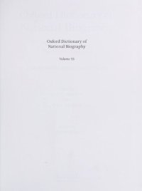 cover of the book Oxford dictionary of national biography: from the earliest times to the year 2000 volume 55 Tonson–Usher