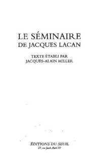 cover of the book Le Séminaire, Livre XVI : D'un autre à l'autre