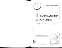 cover of the book Hégélianisme et dualisme : Réflexions sur le phénomène