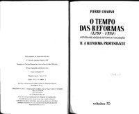 cover of the book O tempo das Reformas (1250-1550): história religiosa e sistema de civilização