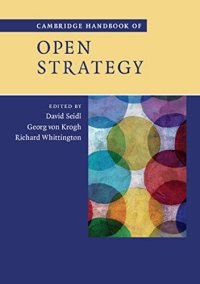 cover of the book Cambridge Handbook of Open Strategy