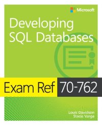 cover of the book Exam Ref 70-762 Developing SQL Databases