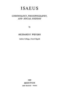 cover of the book Isaeus: Chronology, Prosopography, and Social History