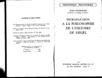 cover of the book Introduction a la philosophie de l'histoire de hegel