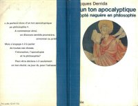 cover of the book D'un ton apocalyptique adopté naguère en philosophie