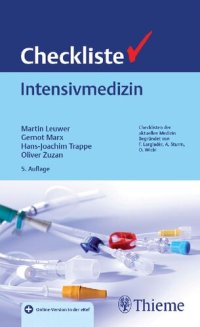 cover of the book Checkliste Intensivmedizin