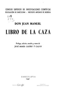 cover of the book Libro de la caza