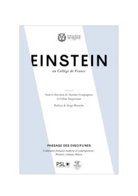 cover of the book Einstein au Collège de France