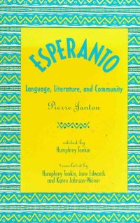 cover of the book Esperanto: Language, Literature, and Community