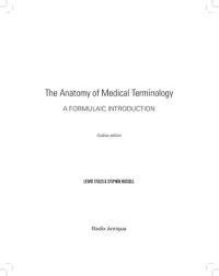 cover of the book The Anatomy of Medical Terminology, 3rd Edition