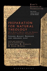 cover of the book Preparation for Natural Theology: With Kant’s Notes and the Danzig Rational Theology Transcript