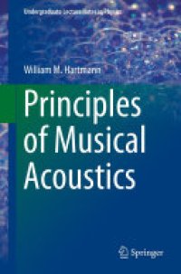 cover of the book Principles of Musical Acoustics