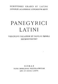 cover of the book Panegyrici Latini