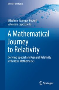 cover of the book A Mathematical Journey to Relativity