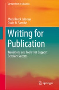 cover of the book Writing for Publication: Transitions and Tools that Support Scholars’ Success