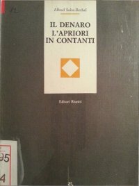 cover of the book Il denaro. L'apriori in contanti