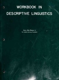 cover of the book Workbook in Descriptive Linguistics