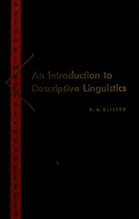 cover of the book An Introduction to Descriptive Linguistics