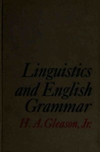 cover of the book Linguistics and English Grammar