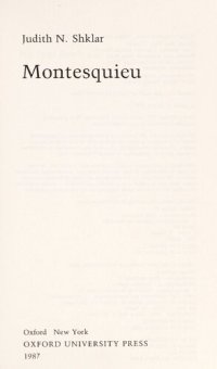 cover of the book Montesquieu