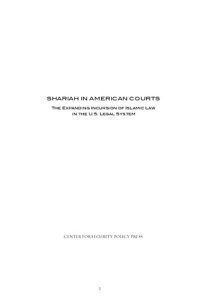 cover of the book Shariah in American Courts: The Expanding Incursion of Islamic Law in the U.S. Legal System (Civilization Jihad Reader Series) (Volume 1)