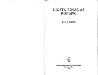 cover of the book Liosta Focal as Ros Muc