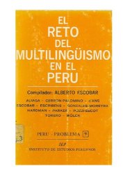 cover of the book El reto del multilingüismo en el Perú