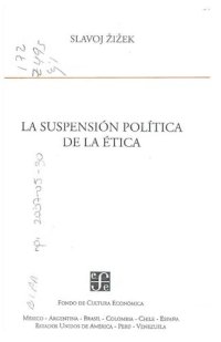 cover of the book La suspensión política de la ética