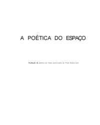 cover of the book A poética do espaço