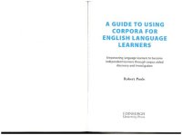 cover of the book A Guide to Using Corpora for English Language Learners