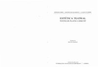 cover of the book Estética teatral, Textos de Platão a Brecht