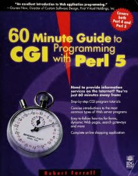 cover of the book 60 Minute Guide to Cgi Programming With Perl 5