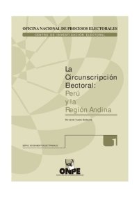 cover of the book La circunscripción electoral: Perú y la Región Andina