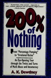 cover of the book 200% of Nothing: An Eye-Opening Tour through the Twists and Turns of Math Abuse and Innumeracy